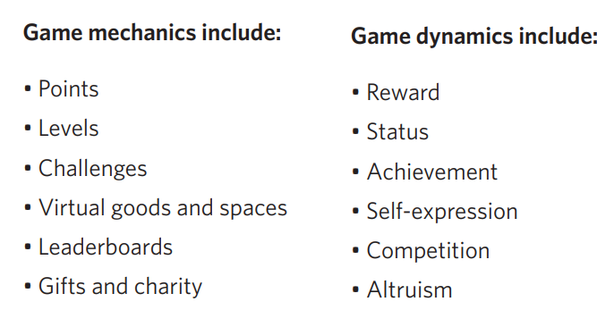 Game mechanics and Game dynamics