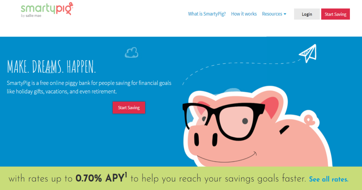 smartypig savings goal