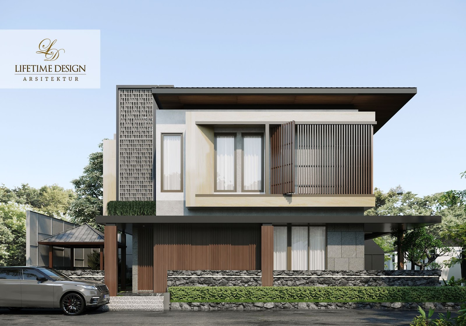 Desain Fasad Rumah Minimalis 2 Lantai, Simple Tapi Estetik!