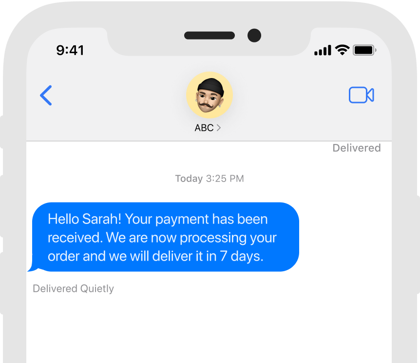 Order Confirmations and Delivery Updates