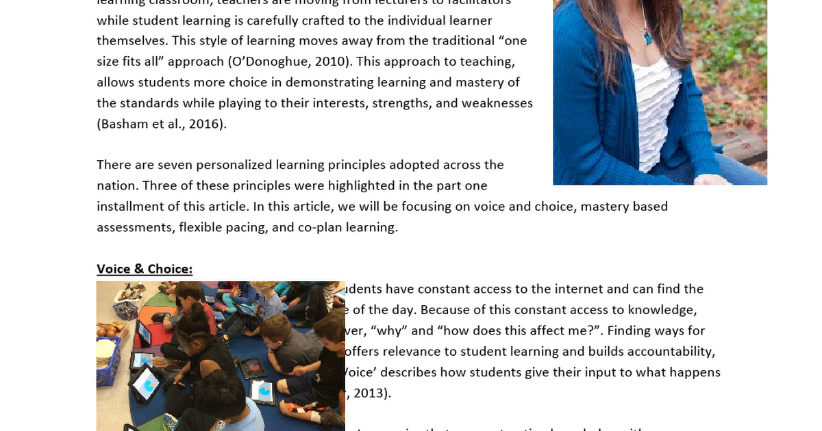 Megan Endicott - Personalized Learning Article Part 2.docx