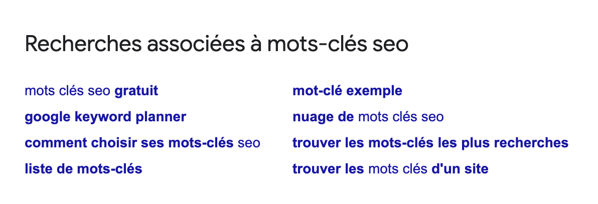 Mots-clés SEO : les 8 bonnes pratiques 4