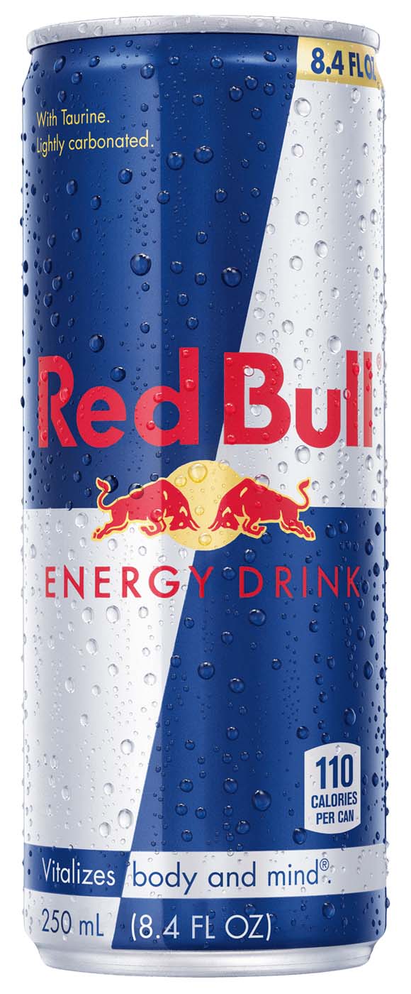 A can of RedBull Energy Drink in 250 ml.