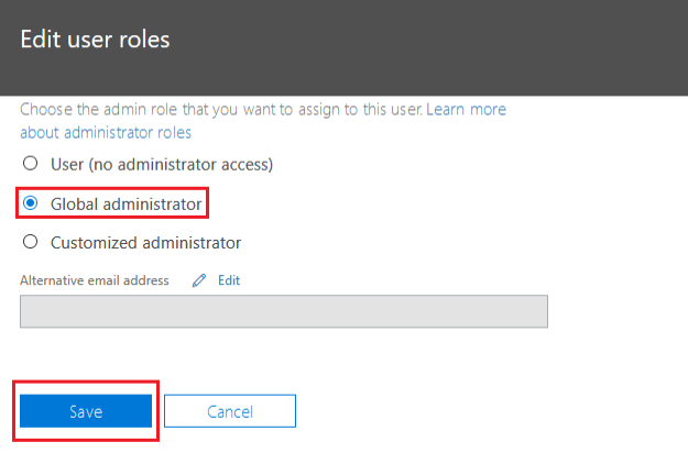 Global administrator