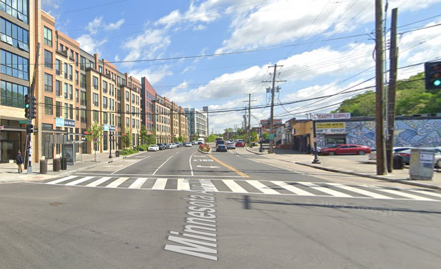 street view of Minnesota Avenue and Benning Road from google maps