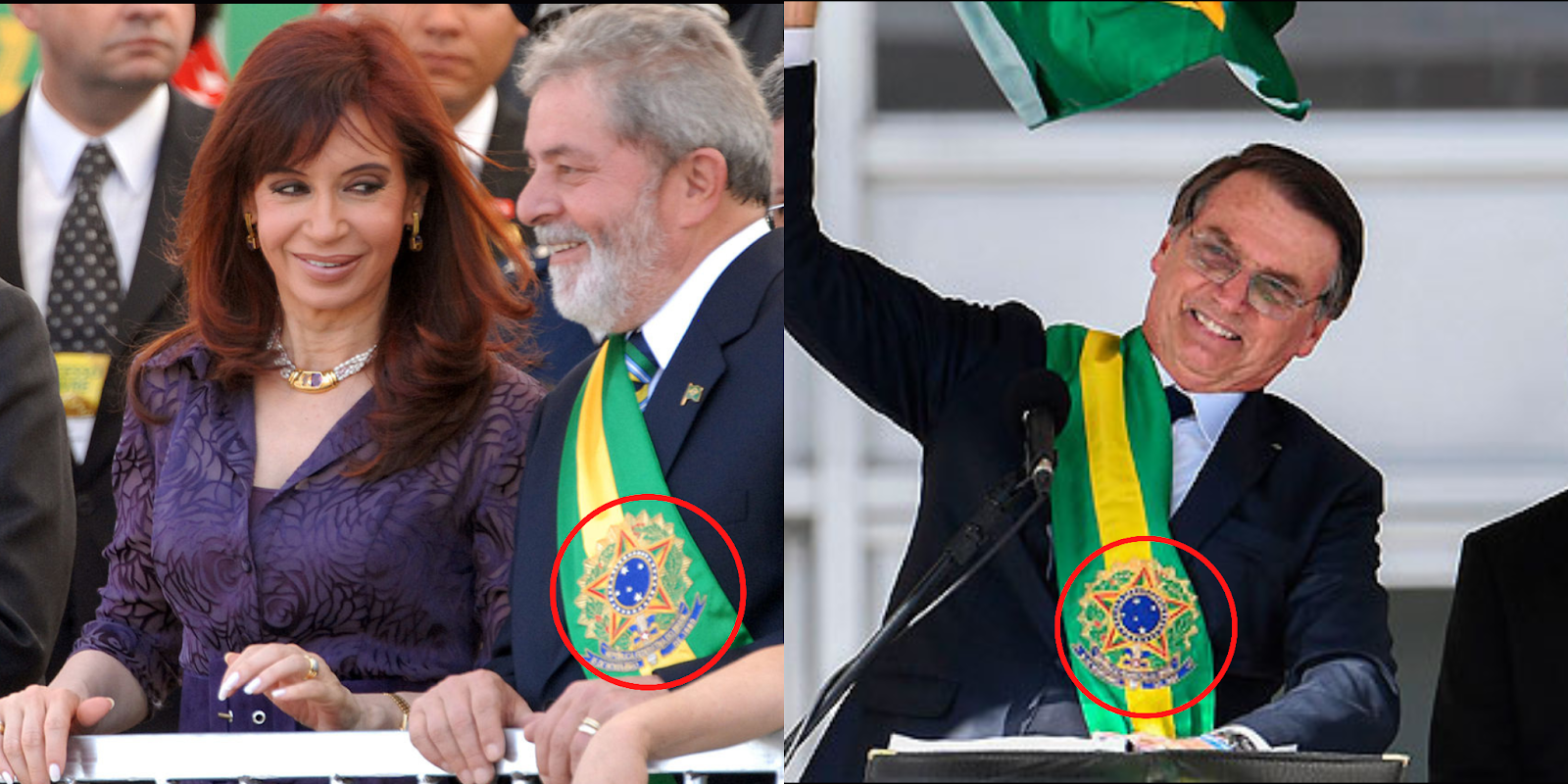 Lula banda presidencial