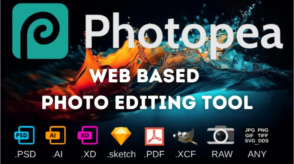 Photopea online image editor is a free Photoshop clone with