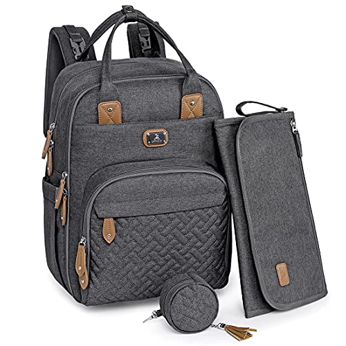 Dikaslon Backpack Changing Bag - Large Bag With Changing Mat and Dummy Holder For...