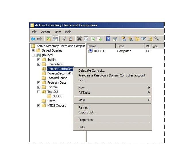 Pre-create read-only domain controller account