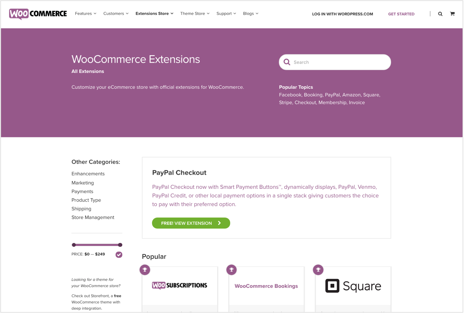 WooCommerce Extensions