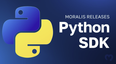 Announcement banner: Moralis Releases Python SDK.
