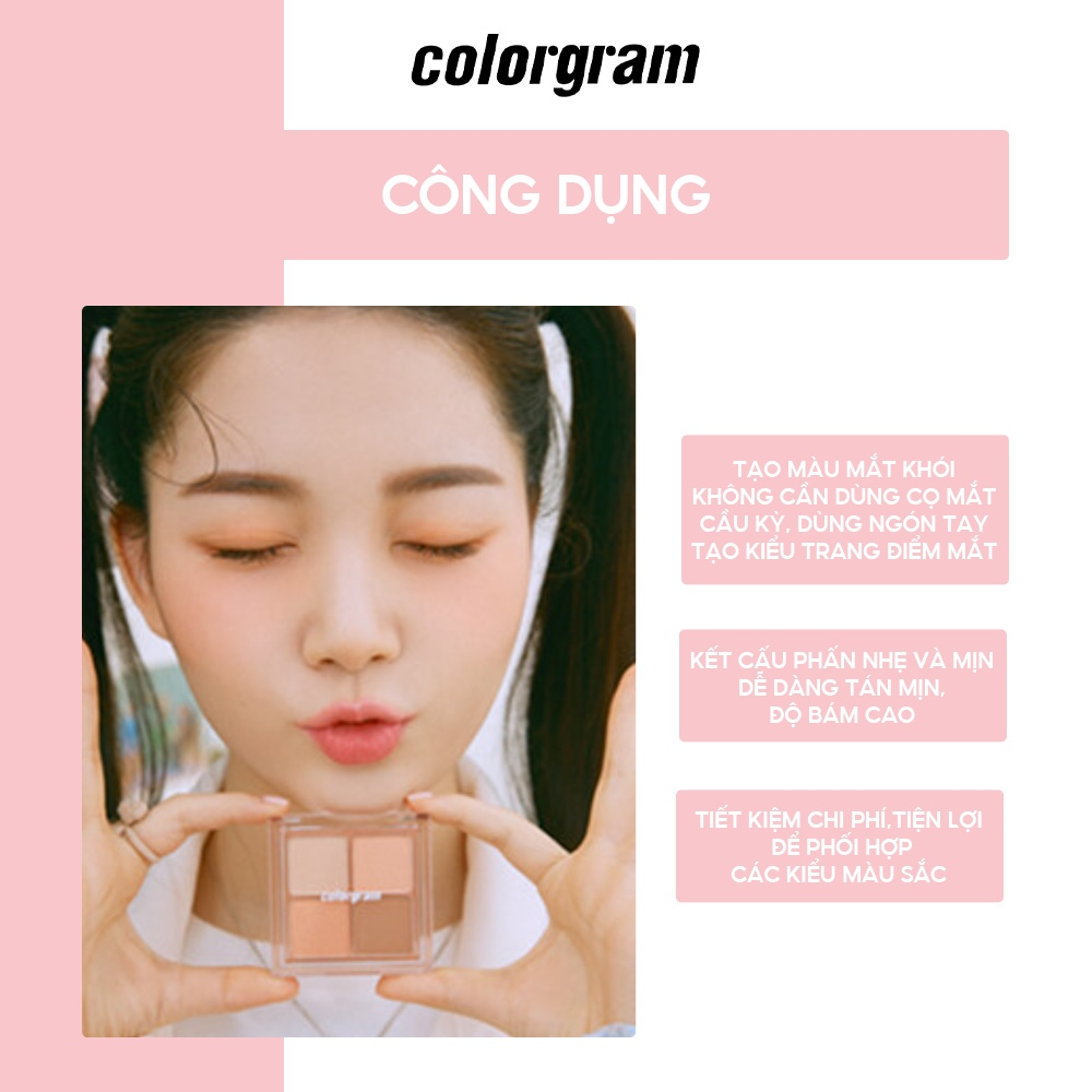 BEAUTY - Nước hoa, mỹ phẩm: Bảng Phấn Mắt 4 Ô COLORGRAM Shade Re-Forming Quad Pallette -  G8CaU5CgsrX7LcgNmRfvi6ajTdp9gyjQ7GVQYg1C2O_MIczYkBZDNE6PWlJMVwMTDAtX42kvcTxv4EfU72oTvwaiC2vWZNDKBKM0Lqd2SVdMA77VtBB7fxi-CBEcIyuzIyJwN3u1hcY2KG39DCPsCmVcf5M5qbD9LQe_QTVgJjq03IQv9kI1b1FU8Mqb2w