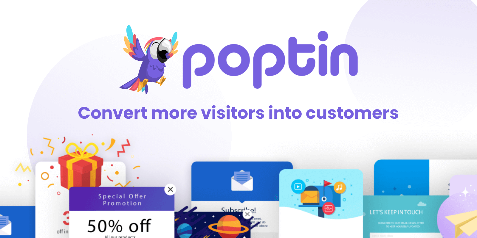 Poptin's homepage