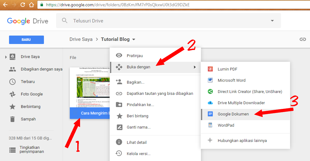 Desde google drive se pueden crear