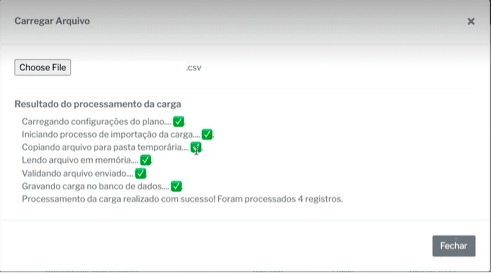 Imagem mostrando a finalização do processo de Consulta de Óbito no LivID
