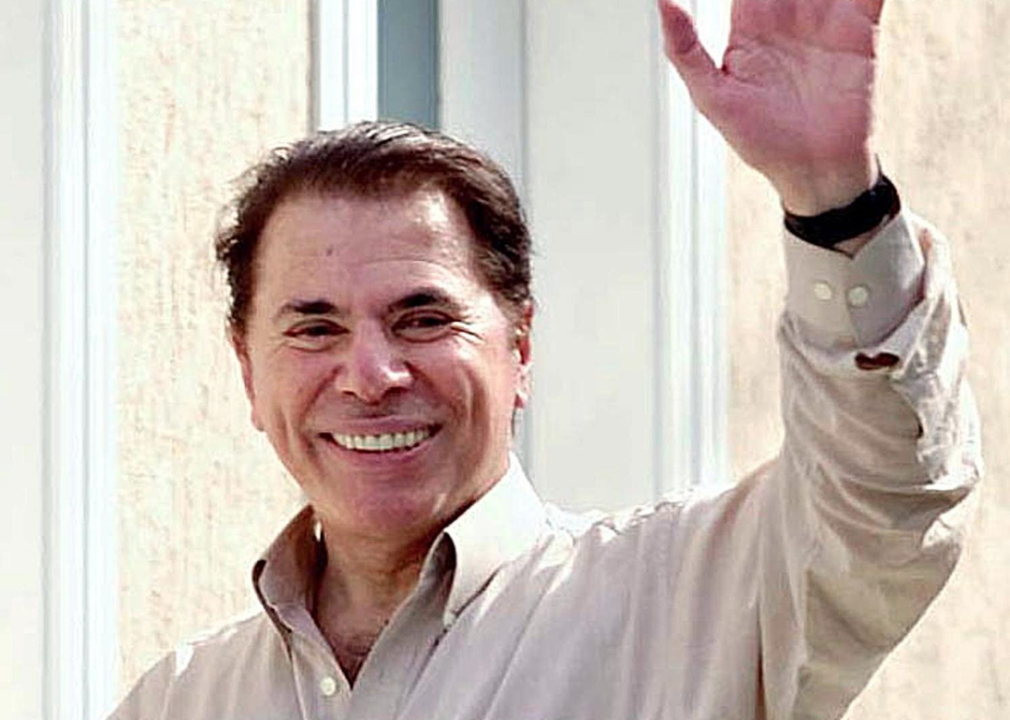 Brazilian television magnate and TV host Silvio Santos