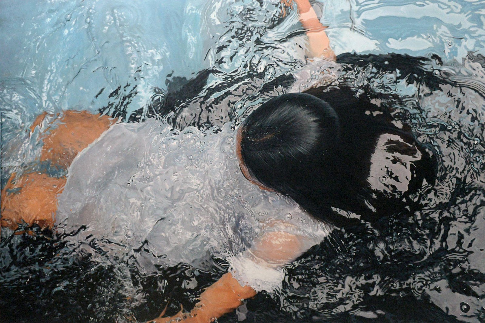 "Adrift" by Sid Natividad, 48 x 72 inches, Oil on canvas