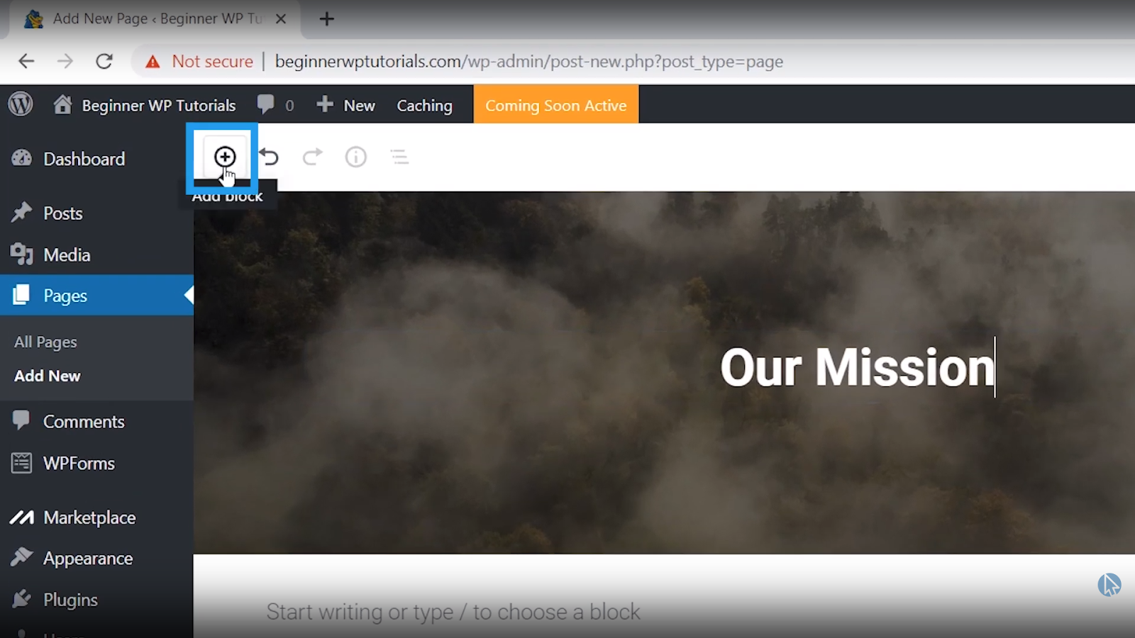 add block wordpress tutorial for beginners