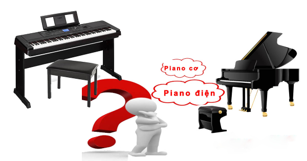 Nên mua đàn piano nào cho người mới học? Piano cơ hay piano điện?
