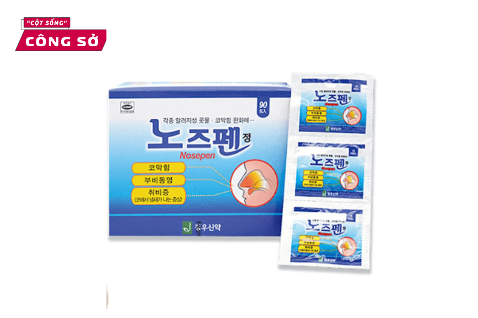 Nosepen là thuốc trị viêm xoang mũi hiệu quả từ Hàn Quốc

