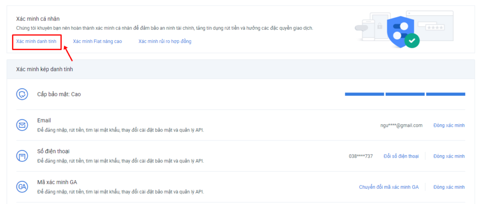 huong dan xac minh danh tinh san giao dich huobi tren may tinh