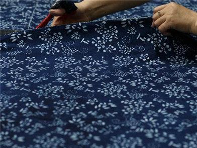 Nantong blue calico art 