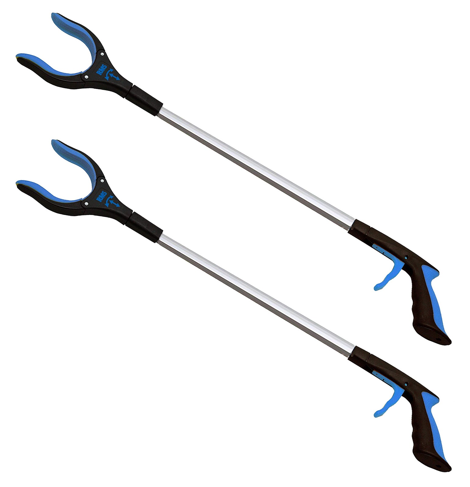 2-Pack 32 Inch Extra Long Grabber Reacher with Rotating Jaw