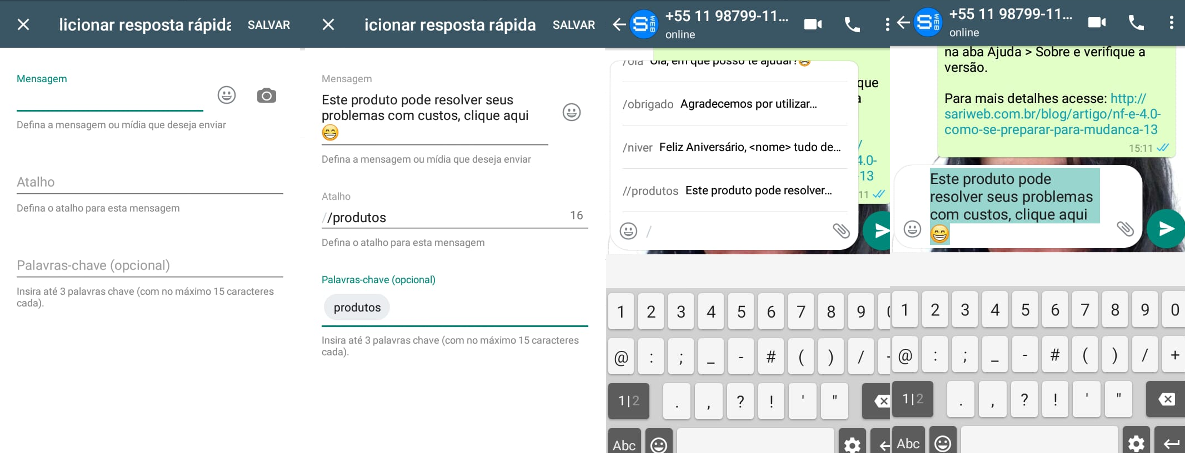 Criando mensagens automáticas com WhatsApp Business