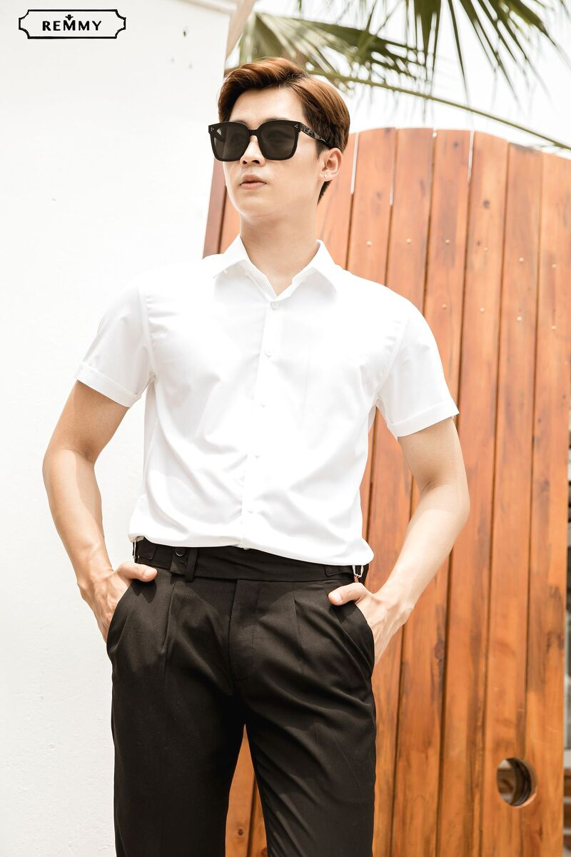 Sơ mi trơn hiện đại