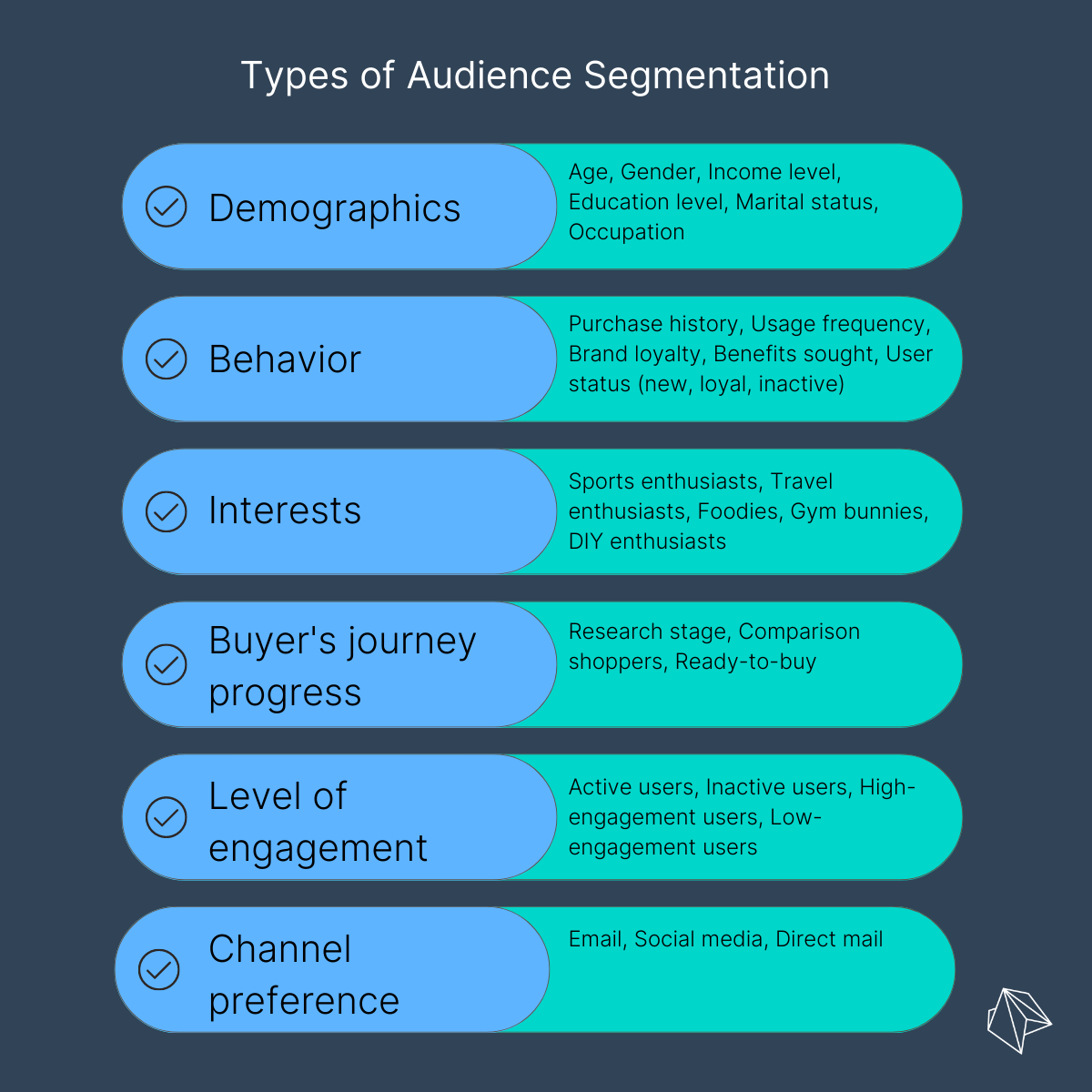 Types of audience segmentation
