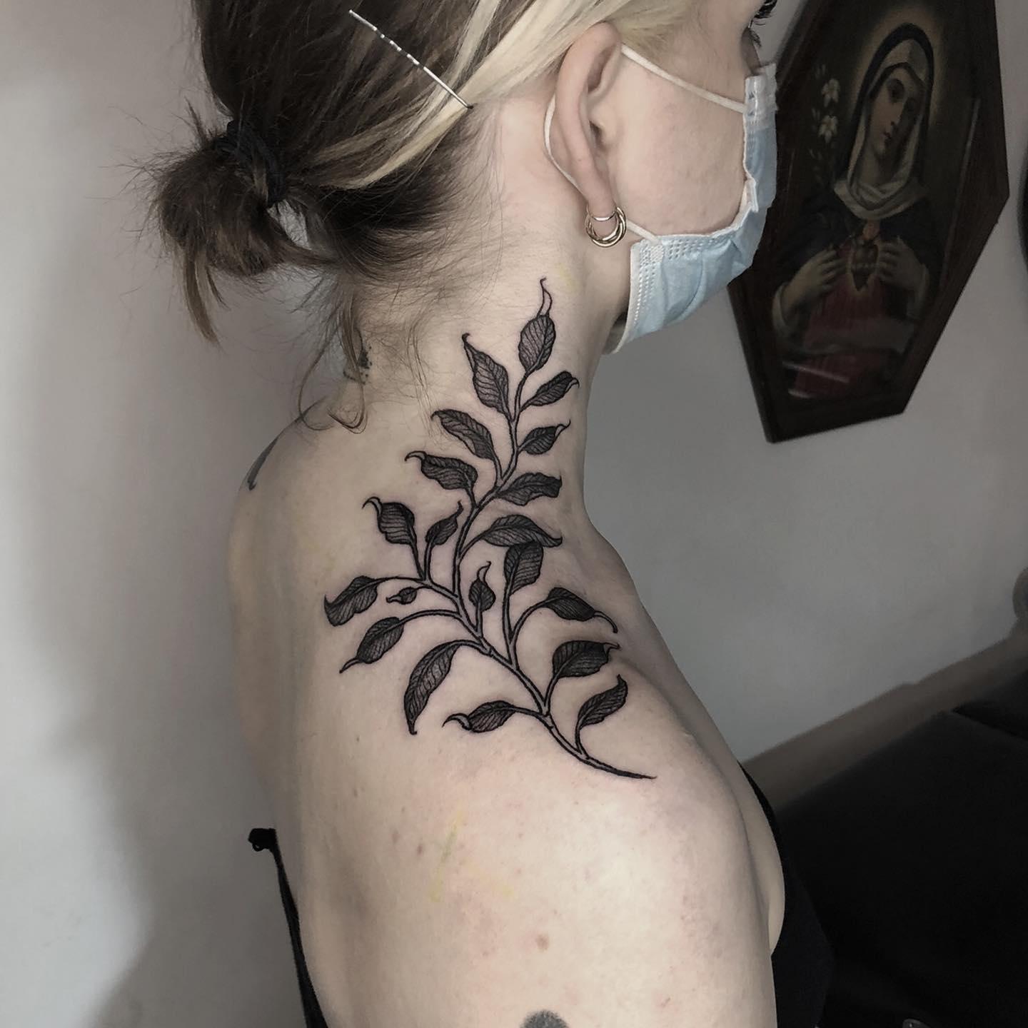 Realistic Vine tattoo