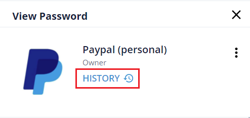 PassCamp password history
