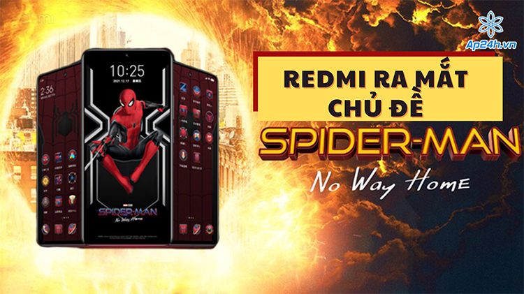 Redmi ra mắt giao diện Spider-Man với tông màu đen đỏ