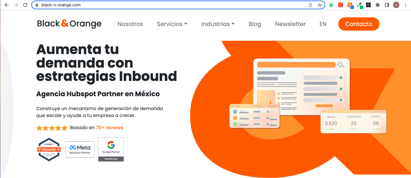 como-diseñar-una-pagina-web-black-n-orange