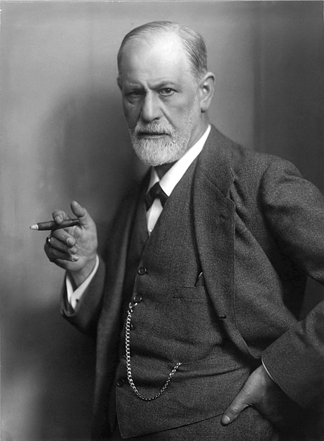 Sigmund Freud smoking a cigar