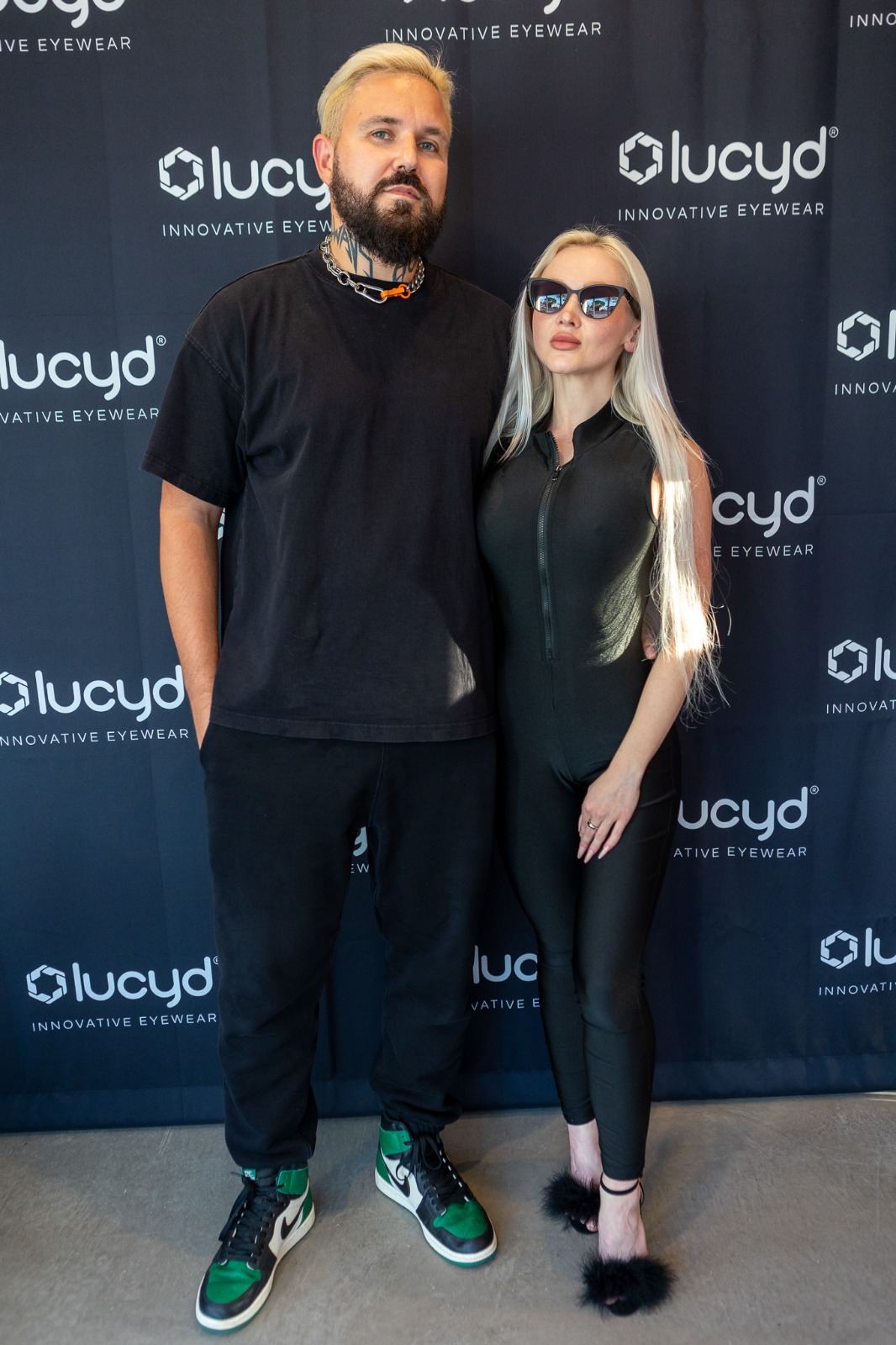 lisa and pylyp at lucyd 2.0 spring collection launch event