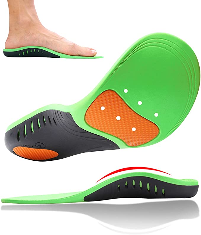 High Arch Support Insoles for Men and Women,Orthotic Shoe Inserts Relieve Plantar Fasciitis,High Arch,Flat Feet