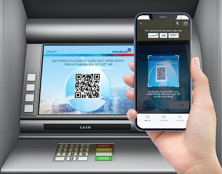 VietinBank cho phép rút tiền bằng mã QR tại ATM - VnExpress Kinh doanh