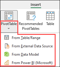 how to create a pivot table in excel