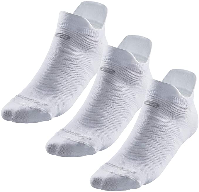 Drymax No Show Double Tab Running Socks for Men and Women (3 Pairs) | Keep Feet Dry, Comfy and Blister-Free
