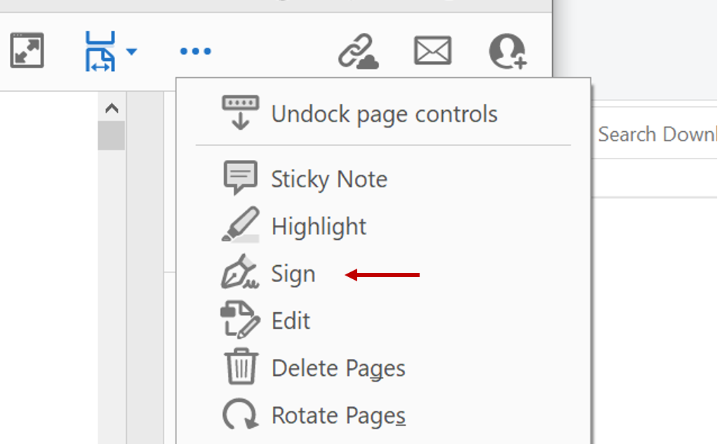 Image showing how to sign in Adobe