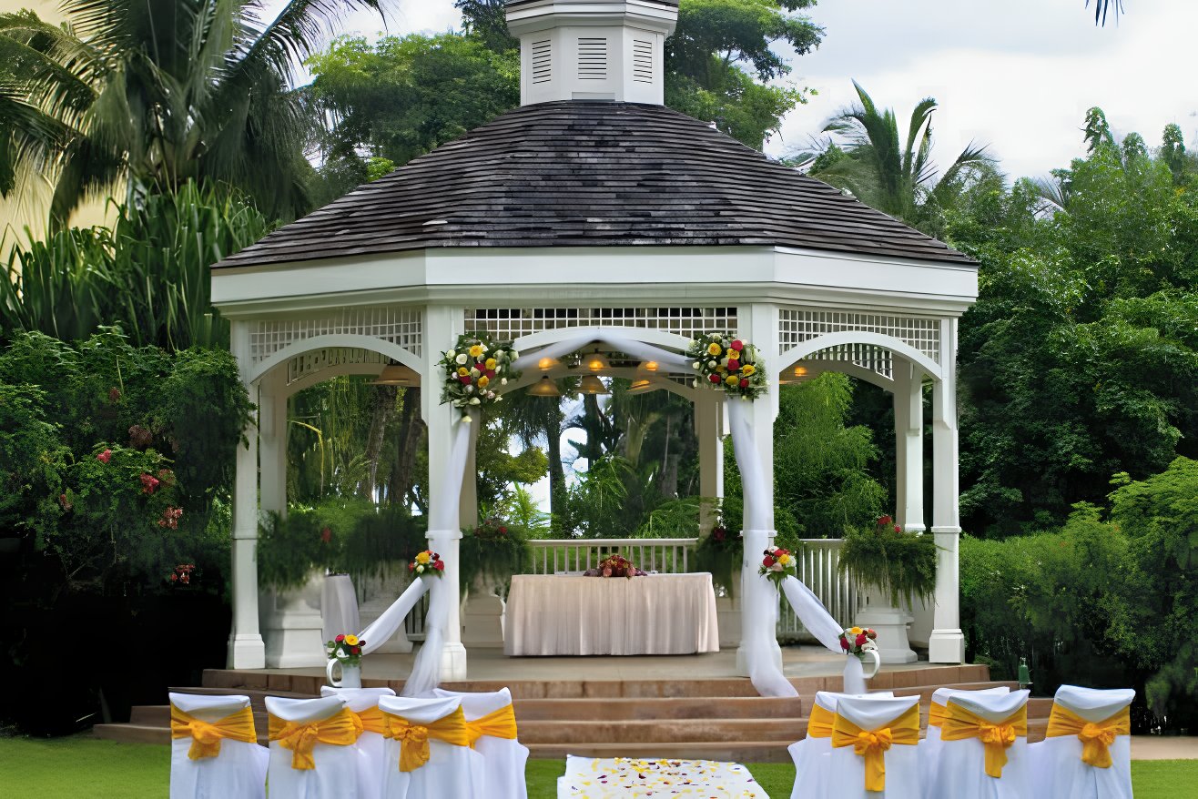 all-inclusive destination weddings in jamaica hilton rose hall gazebo venue