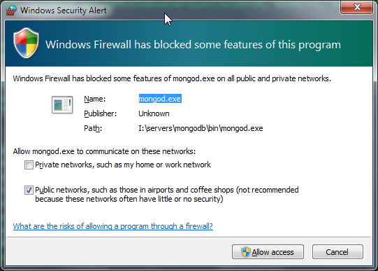 Install, setup and start MongoDB on Windows – ajdukes blog
