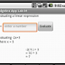 Algebra App: Evaluating a Linear Expression
