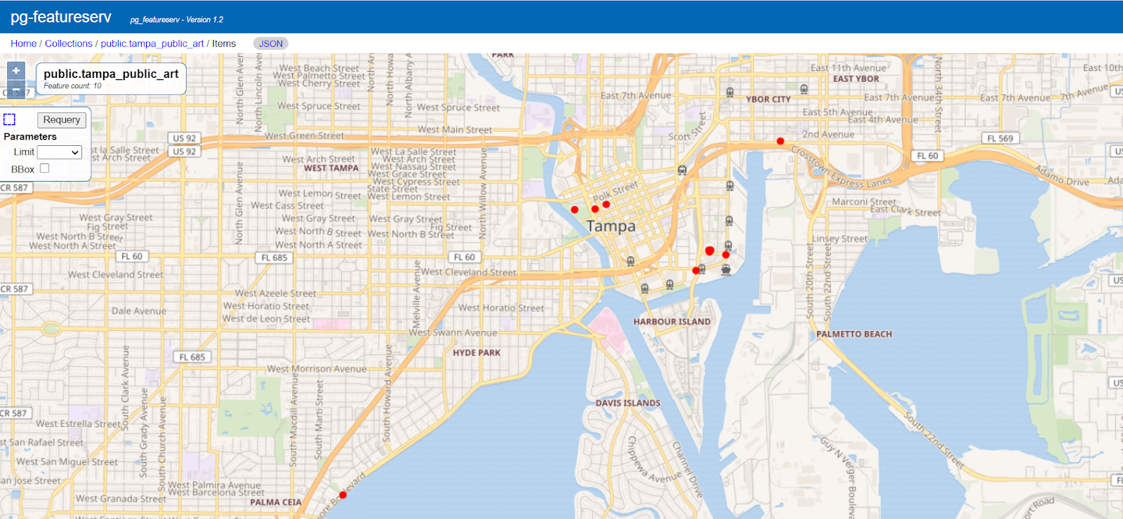 map of Tampa, Florida