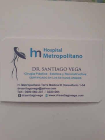 Horarios de Dr. Santiago Vega - Cirujano Plástico Estético y Reconstructivo