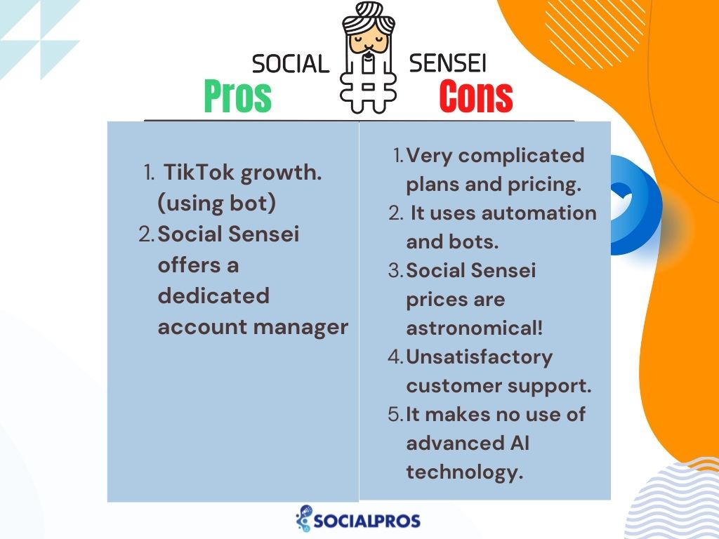 Social Sensei Pros and Cons