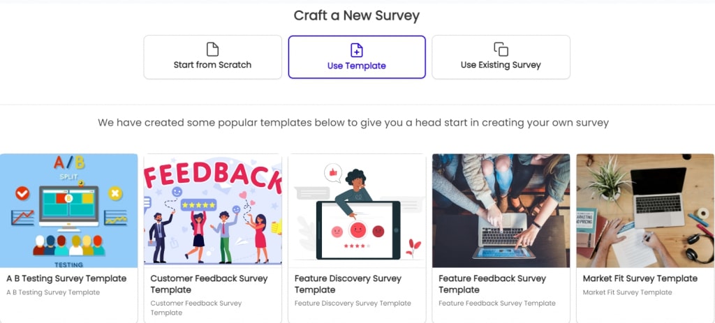 templates to start creating your own survey - Chisel