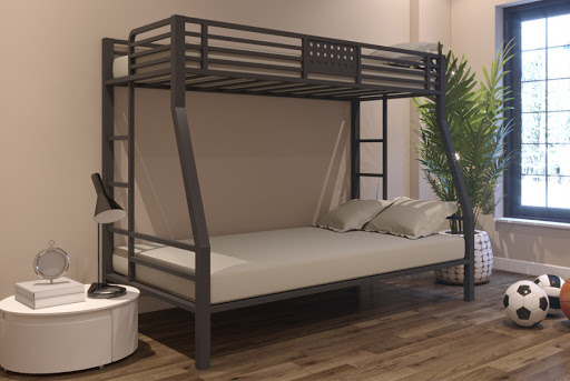 Giường sắt tầng giúp tiết kiệm diện tích phòng ngủ