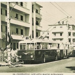 La ligne n°8 du trolleybus, au Boulevard Joffre